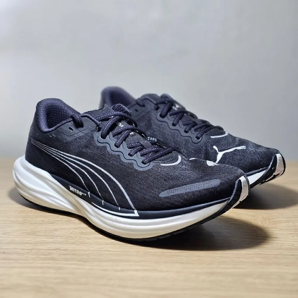 Puma Deviate Nitro 2 Elite Men's Running Shoes Black White 11 PWRPLATE New SE